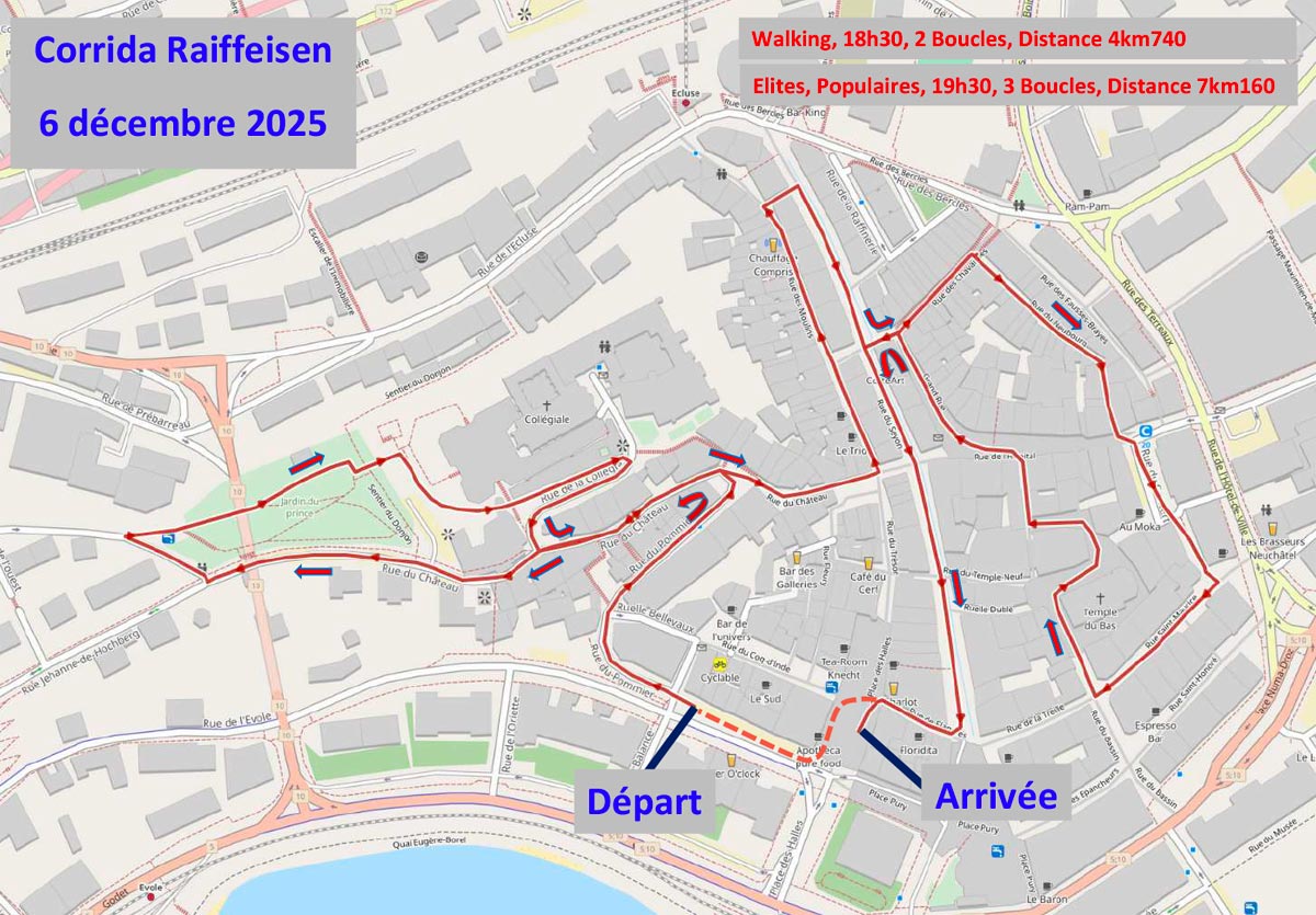 Corrida Raiffeisen, Neuchâtel